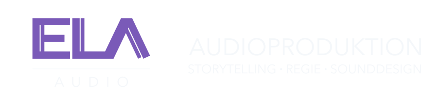 ELA Audio Audioproduktion Logo - Storytelling, Podcast und Sounddesign Rosenheim München und Remote